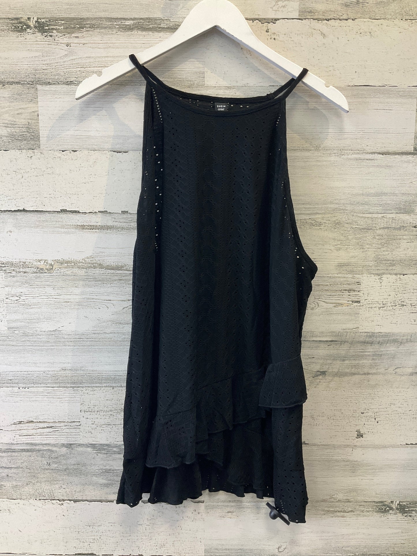 Black Top Sleeveless Shein, Size 3x