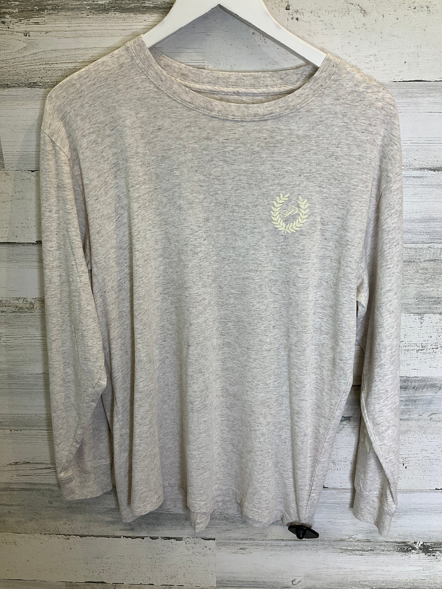 Cream Athletic Top Long Sleeve Crewneck Pink, Size Xs