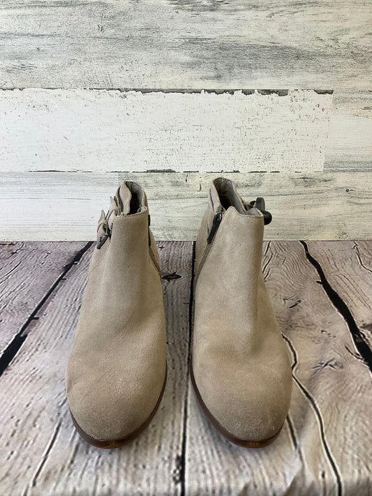 Cream Boots Ankle Flats Sam Edelman, Size 7