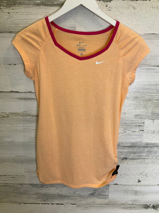 Orange Athletic Top Short Sleeve Nike, Size L