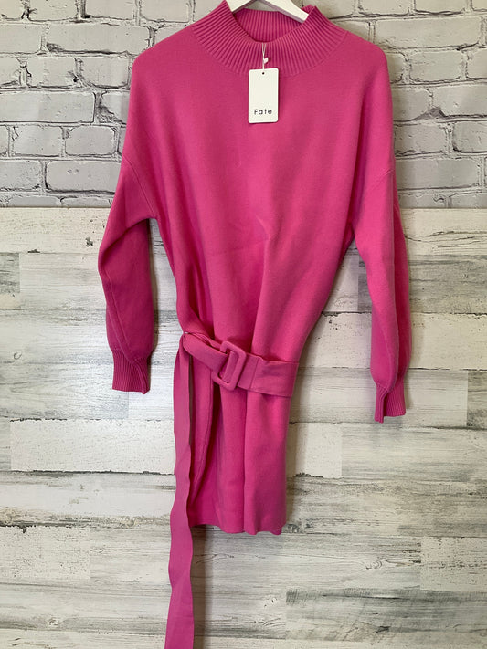 Pink Dress Casual Midi Fate, Size M