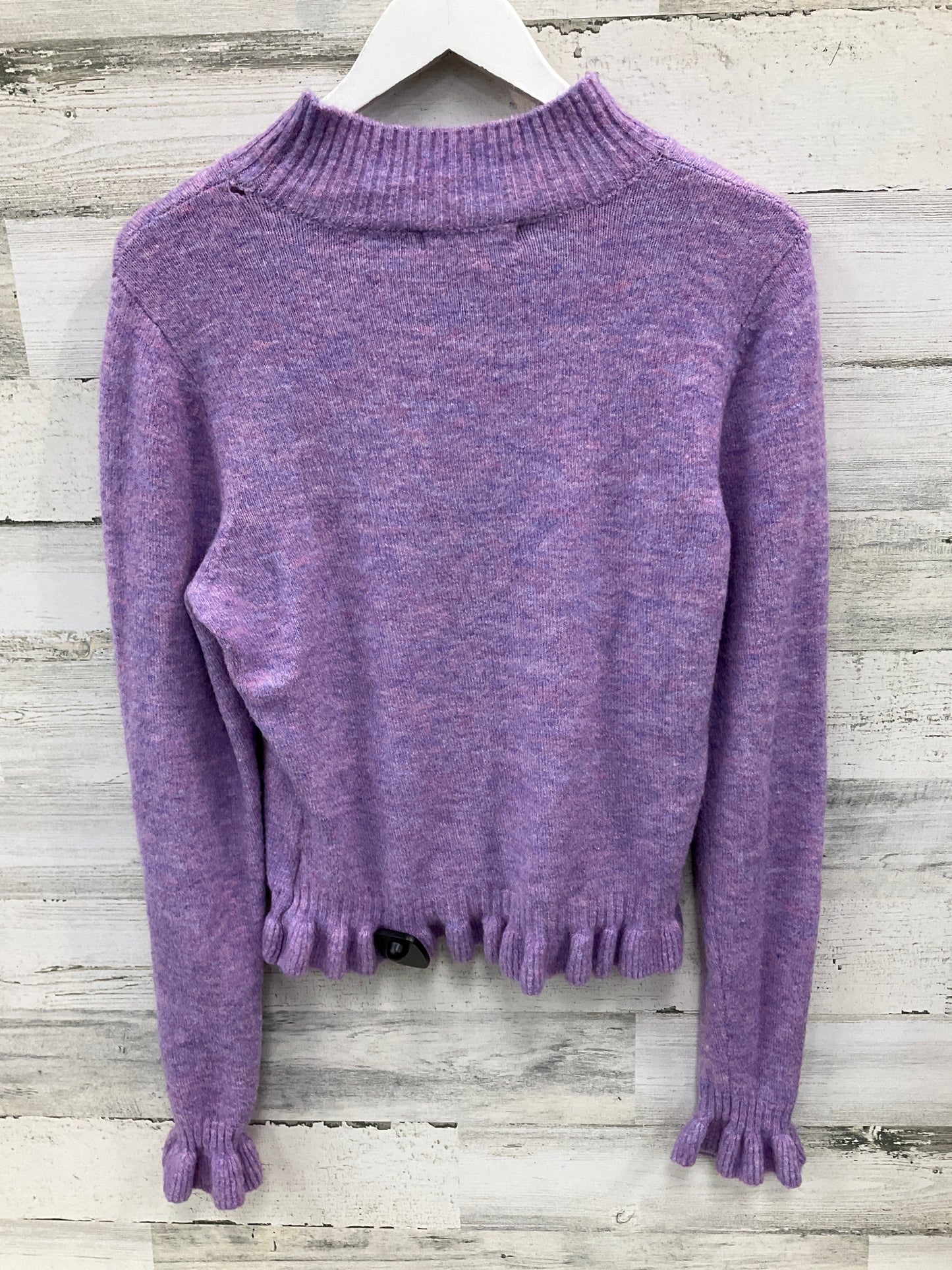 Sweater By Bcbg In Purple, Size: L