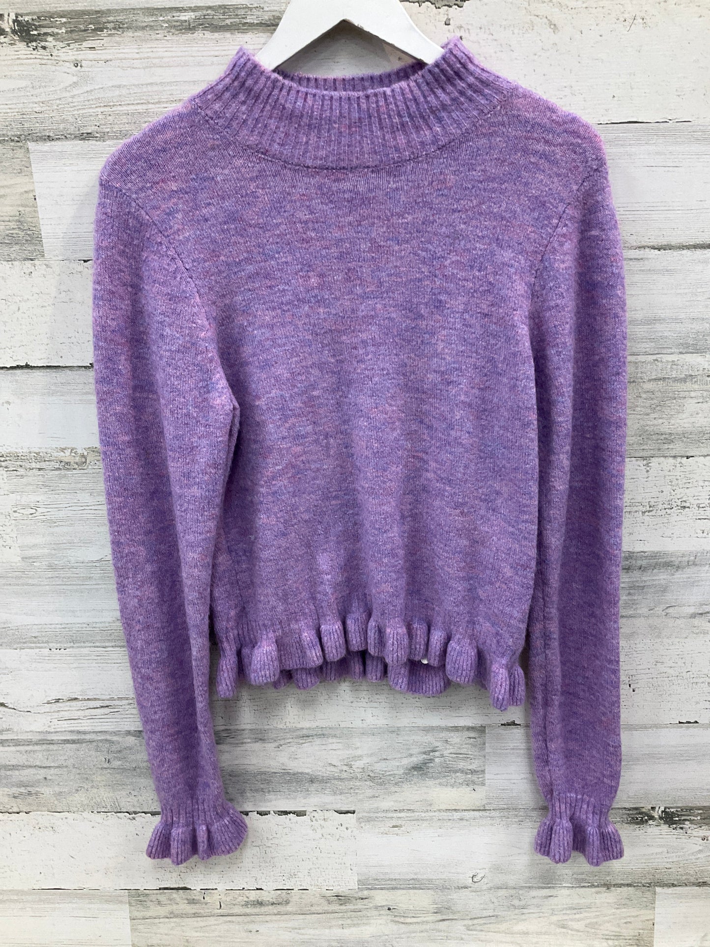 Sweater By Bcbg In Purple, Size: L