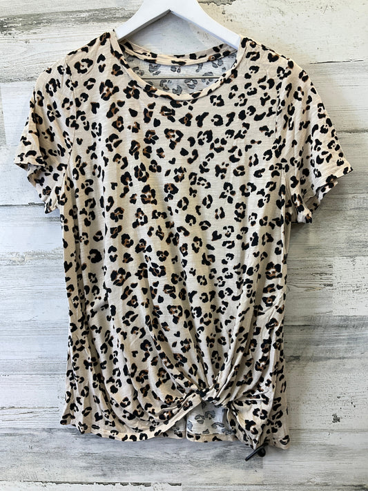 Camouflage Print Top Short Sleeve Maurices, Size Xl