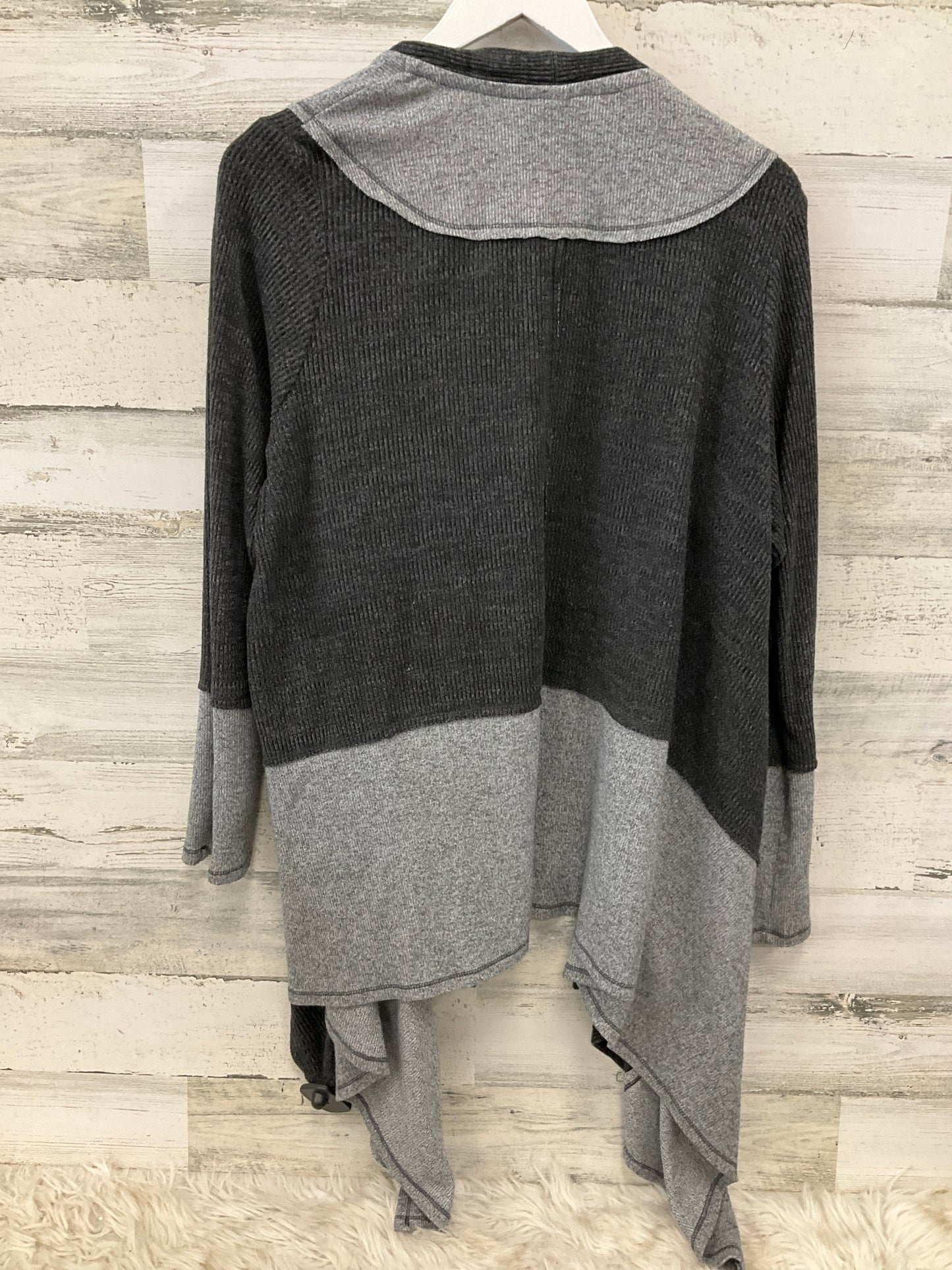 Cardigan By Knox Rose In Black & Grey, Size: L