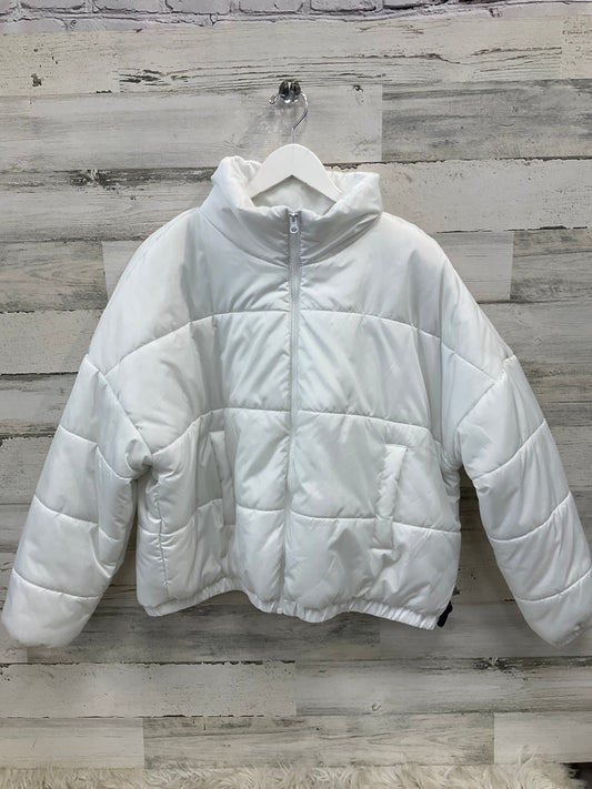 Coat Puffer & Quilted By Abound In White, Size: 1x