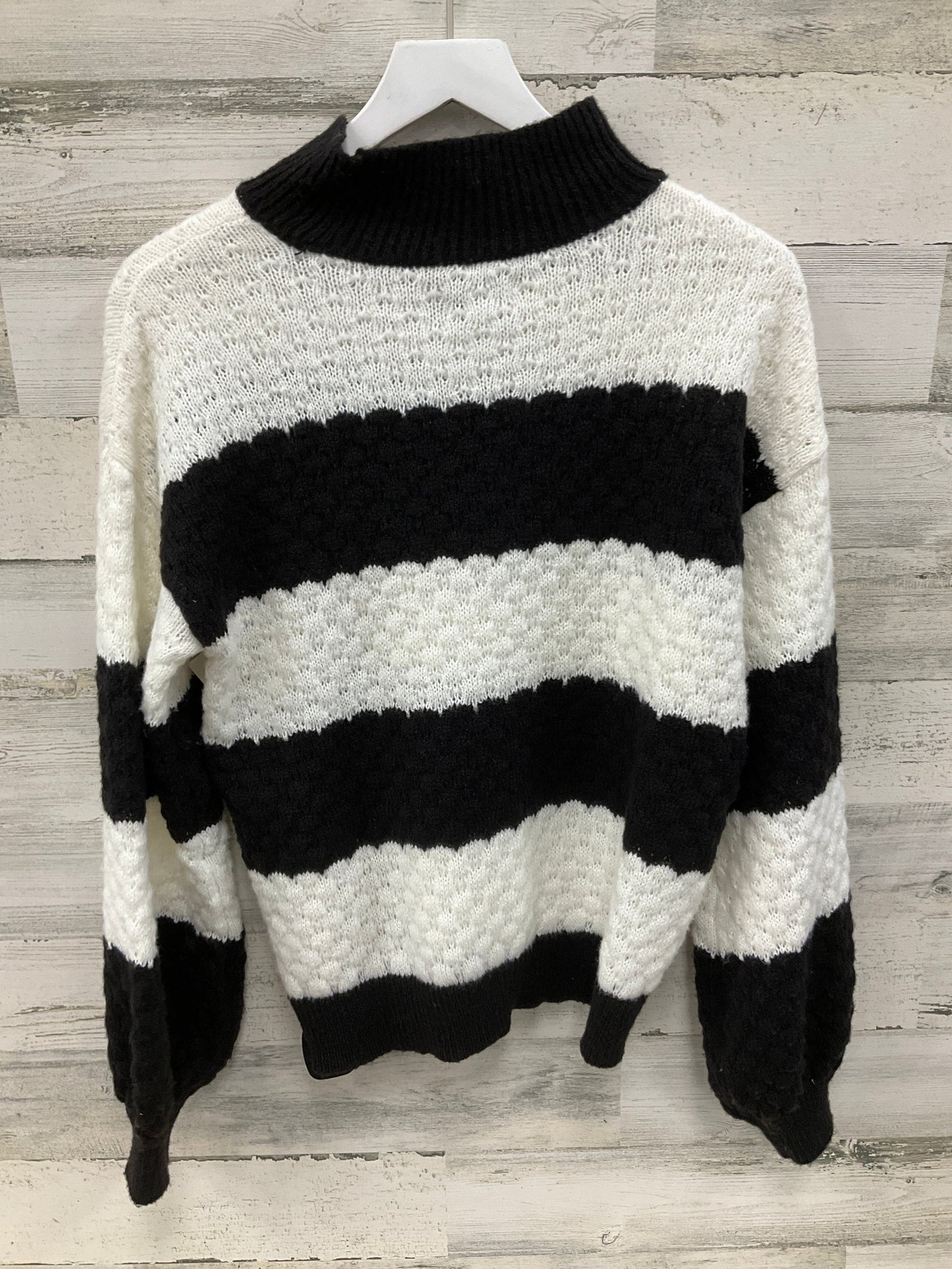 Sweater By Nine West In Black & White, Size: S