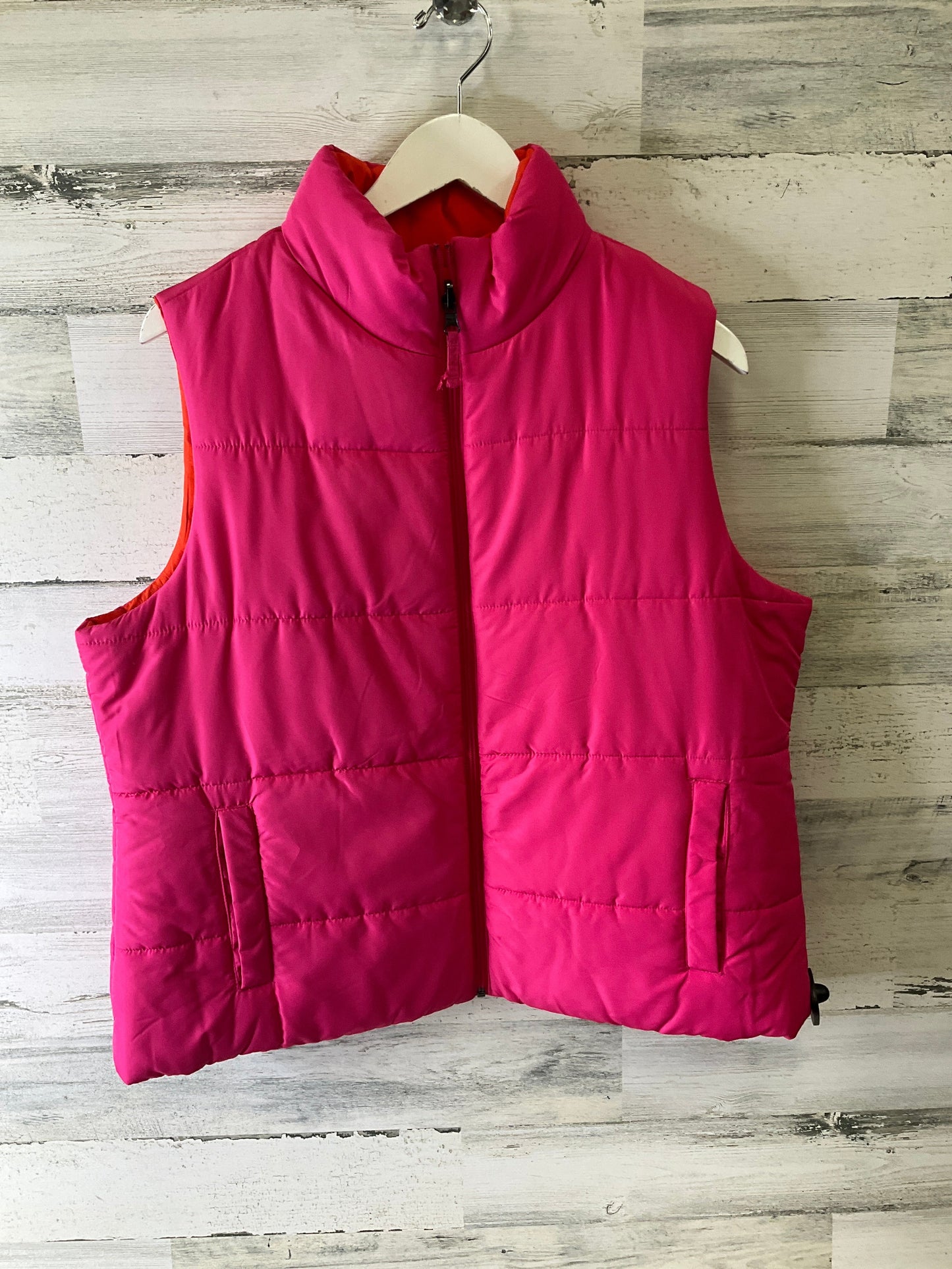 Vest Puffer & Quilted By Merona In Pink, Size: Xxl