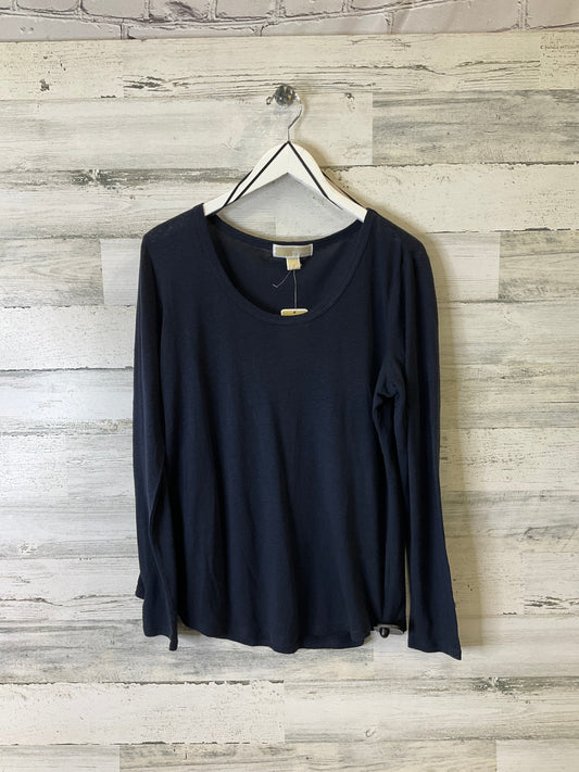 Top Long Sleeve By Michael Kors In Blue, Size: L