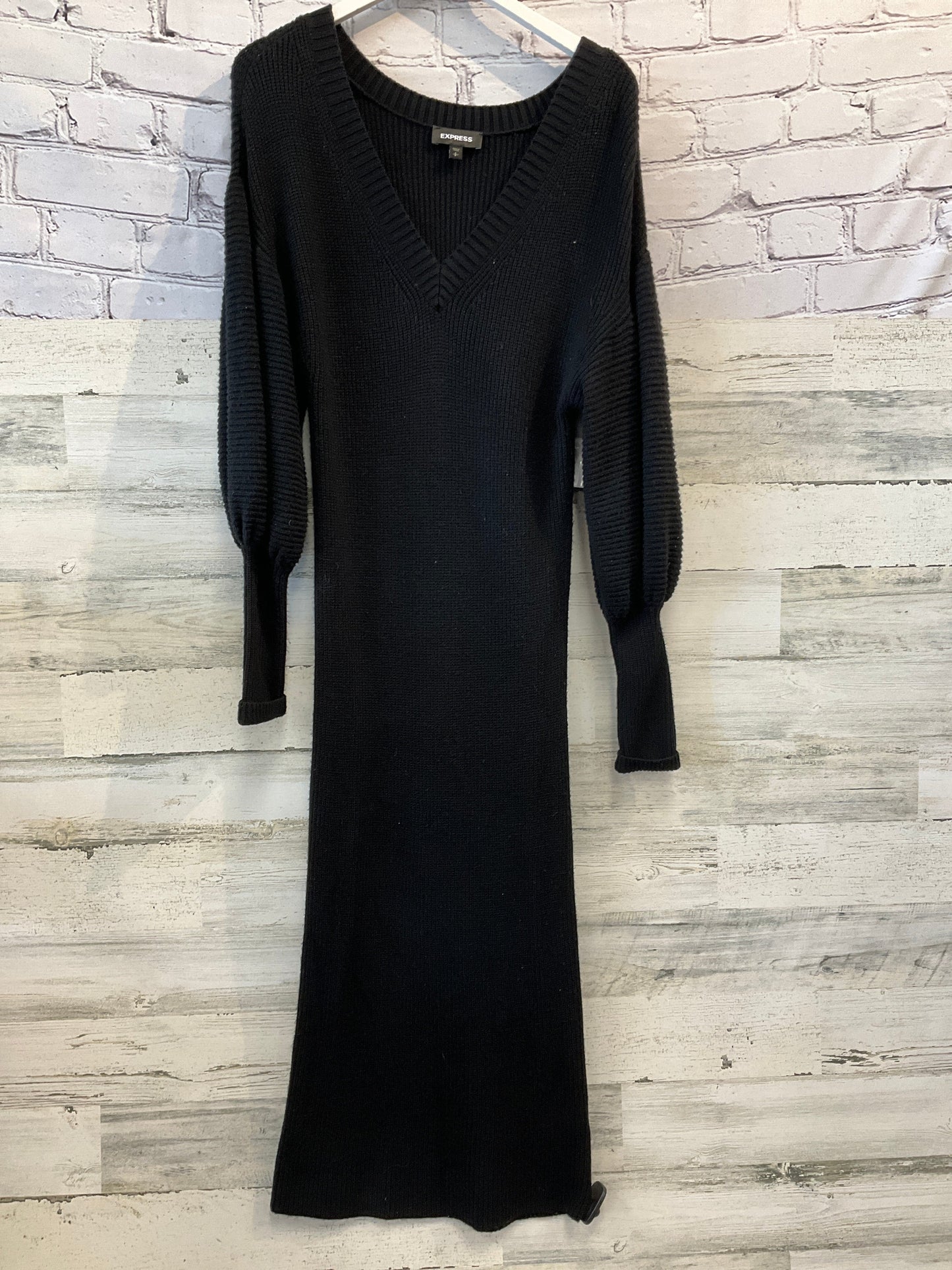 Dress Casual Maxi By Express In Black, Size: S