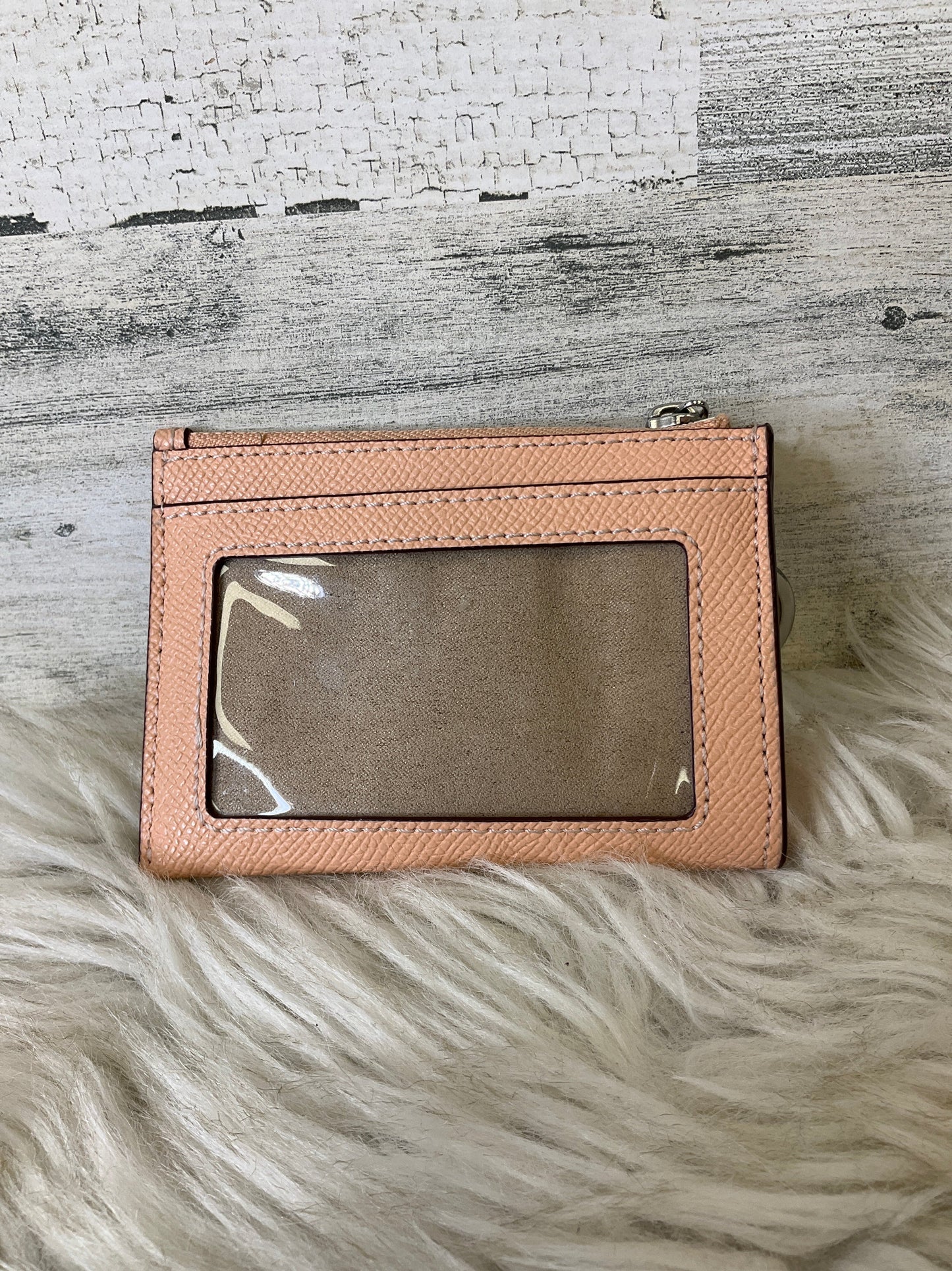 Wallet Leather By Coach, Size: Small