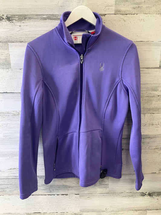 Athletic Jacket By Spyder In Purple, Size: L