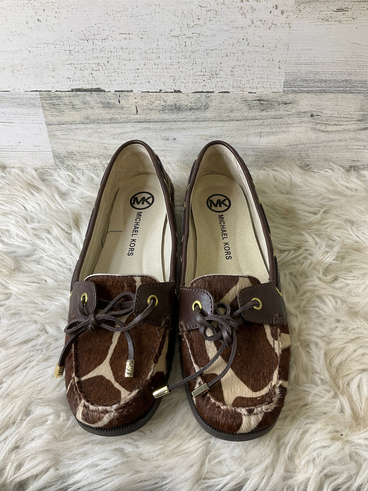 Shoes Flats By Michael Kors In Brown, Size: 10