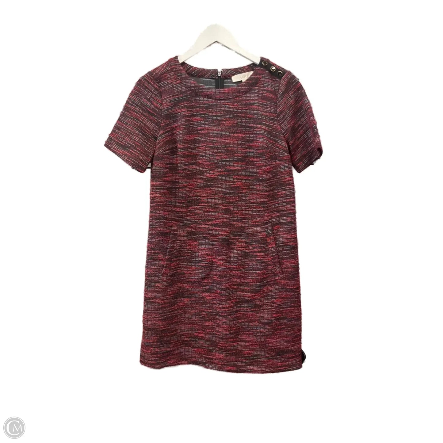 Dress Casual Midi By Loft In Red, Size: S