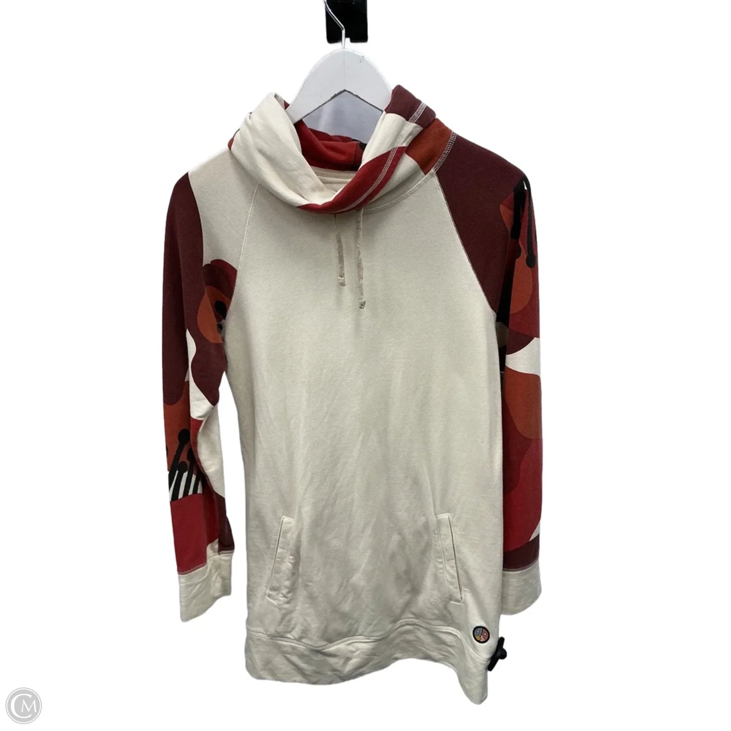 Sweatshirt Collar By Burton In Ivory, Size: S