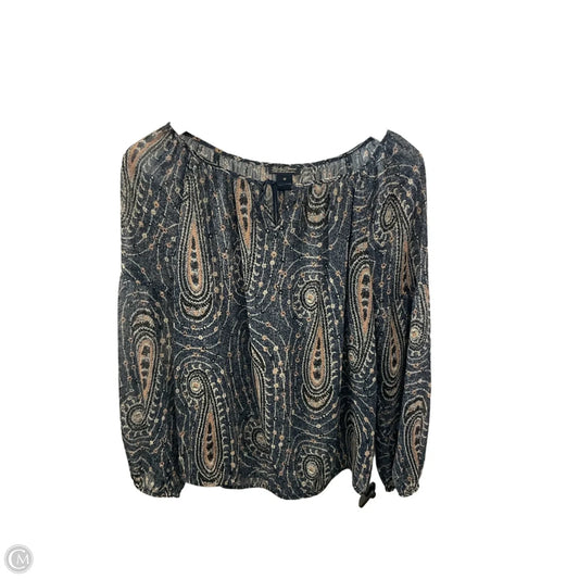 Top Long Sleeve By Lucky Brand In Blue, Size: M