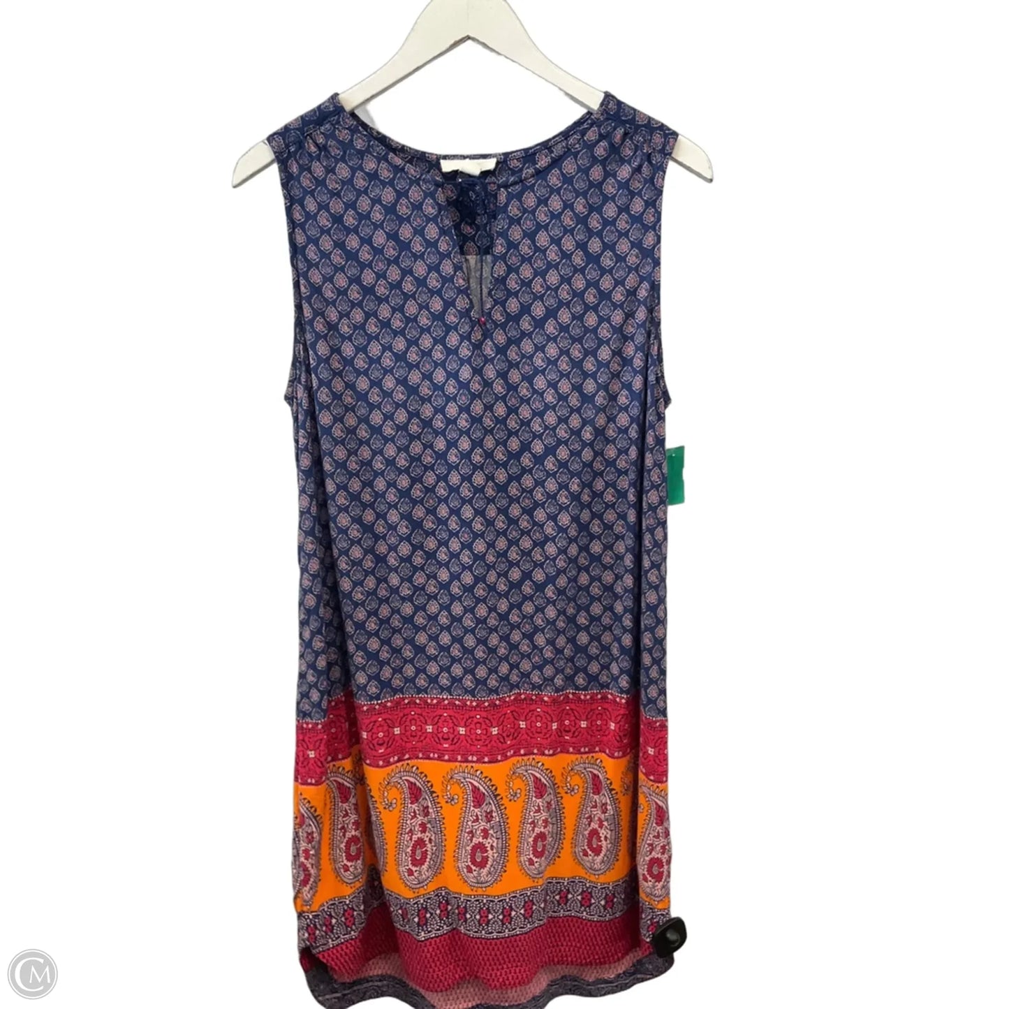 Dress Casual Midi By Clothes Mentor In Blue, Size: L