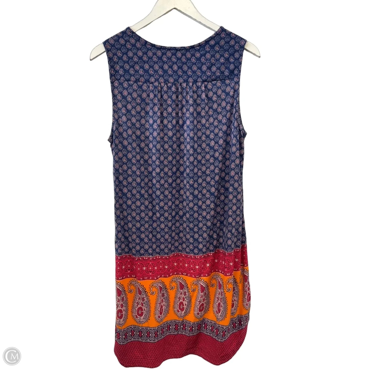 Dress Casual Midi By Clothes Mentor In Blue, Size: L