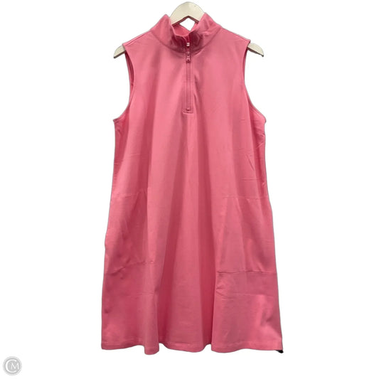 Dress Casual Midi By Isaac Mizrahi Live Qvc In Pink, Size: Lp