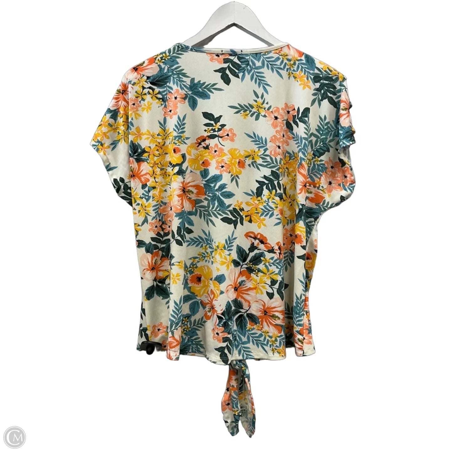 Top Sleeveless By Cure In Floral Print, Size: L