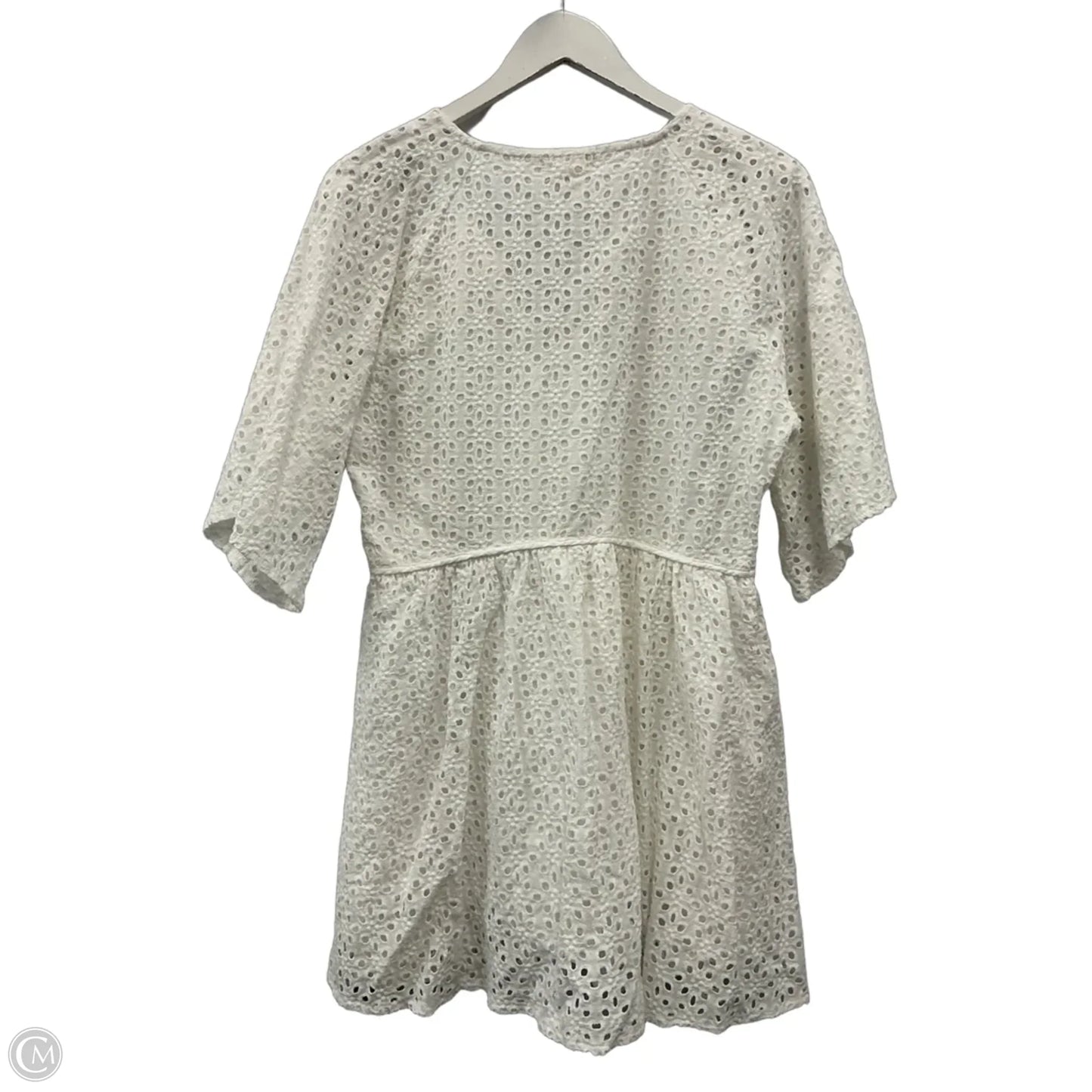 Dress Casual Midi By Elan In White, Size: M