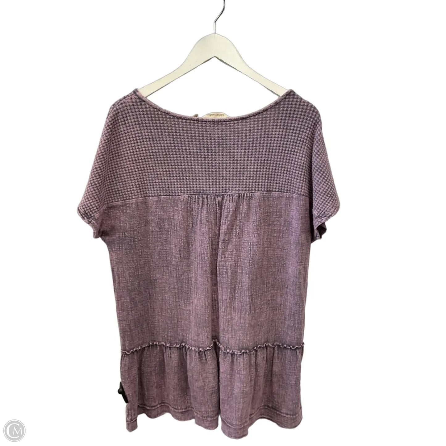 Top Short Sleeve By Soft Surroundings In Purple, Size: M