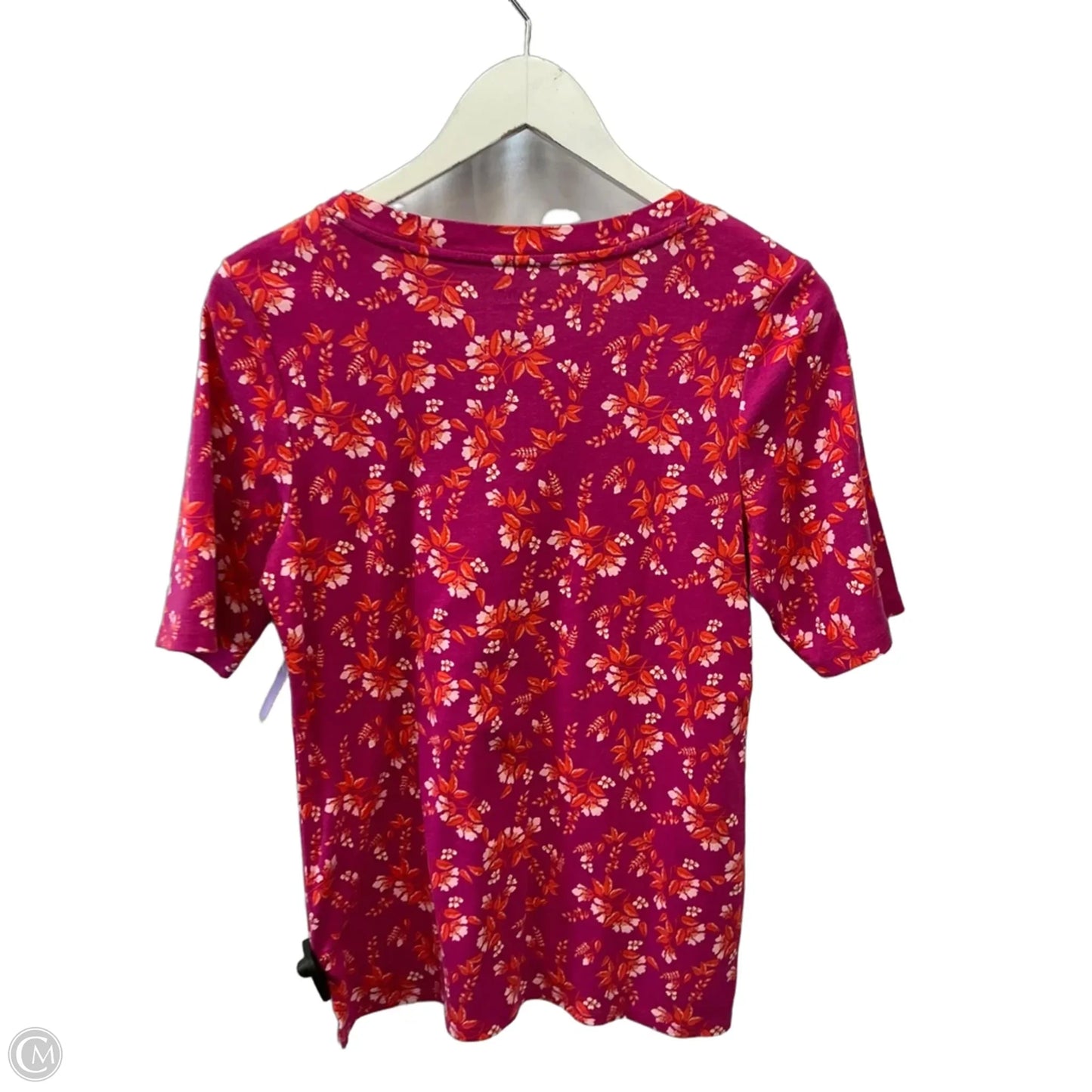 Top Short Sleeve By Croft And Barrow In Pink, Size: M