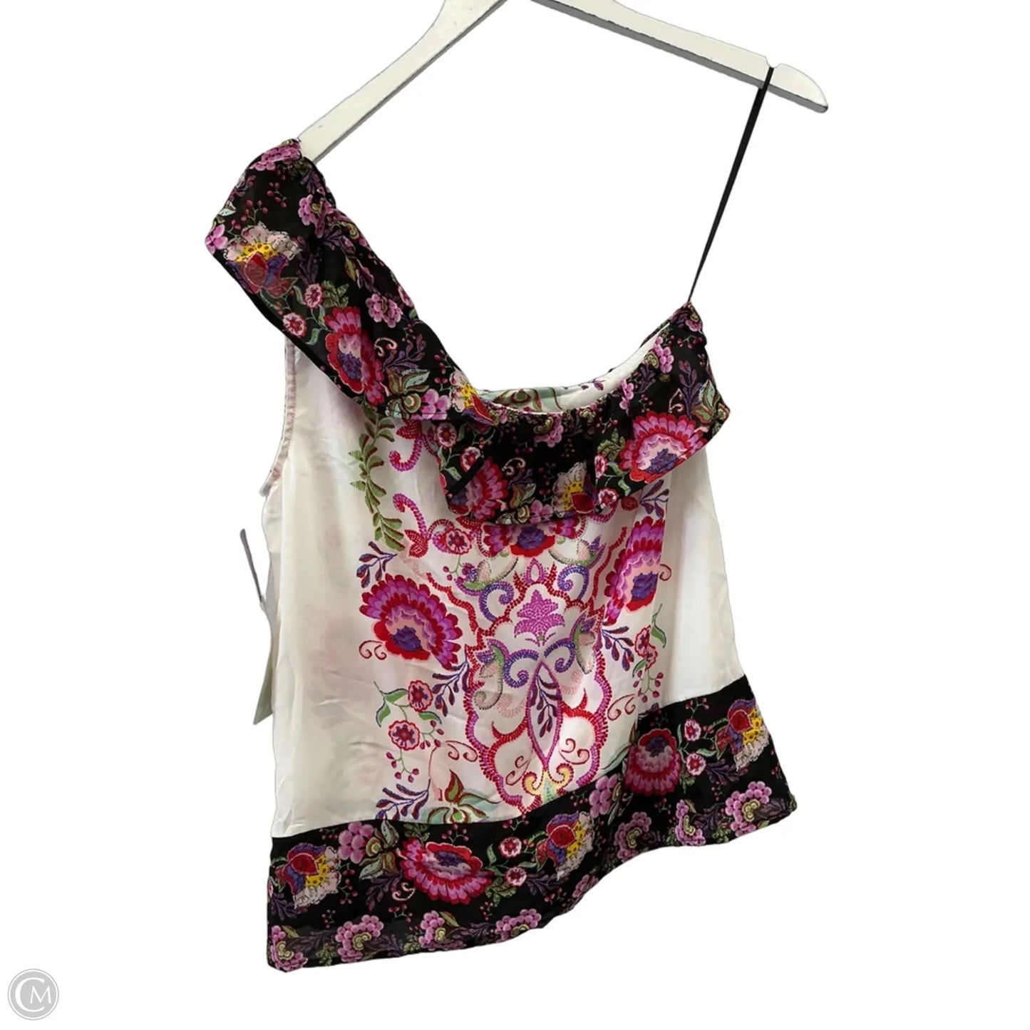 Top Sleeveless By Lily White In Floral Print, Size: M