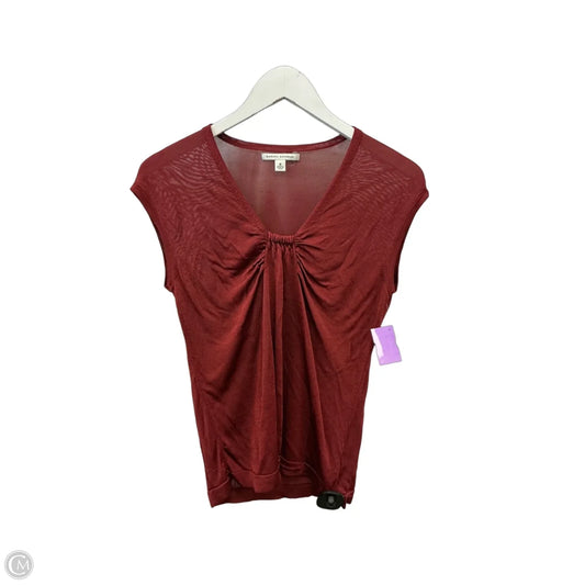Top Sleeveless By Banana Republic In Brown, Size: M