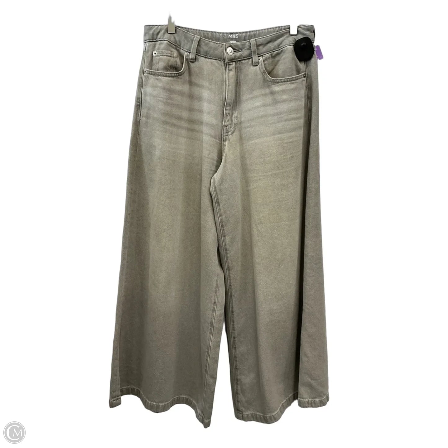 Jeans Cropped By Clothes Mentor In Grey, Size: 12
