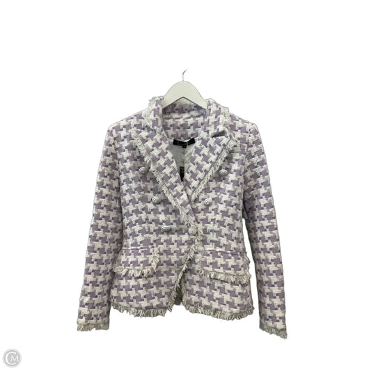 Blazer By Luxe In Purple & White, Size: S