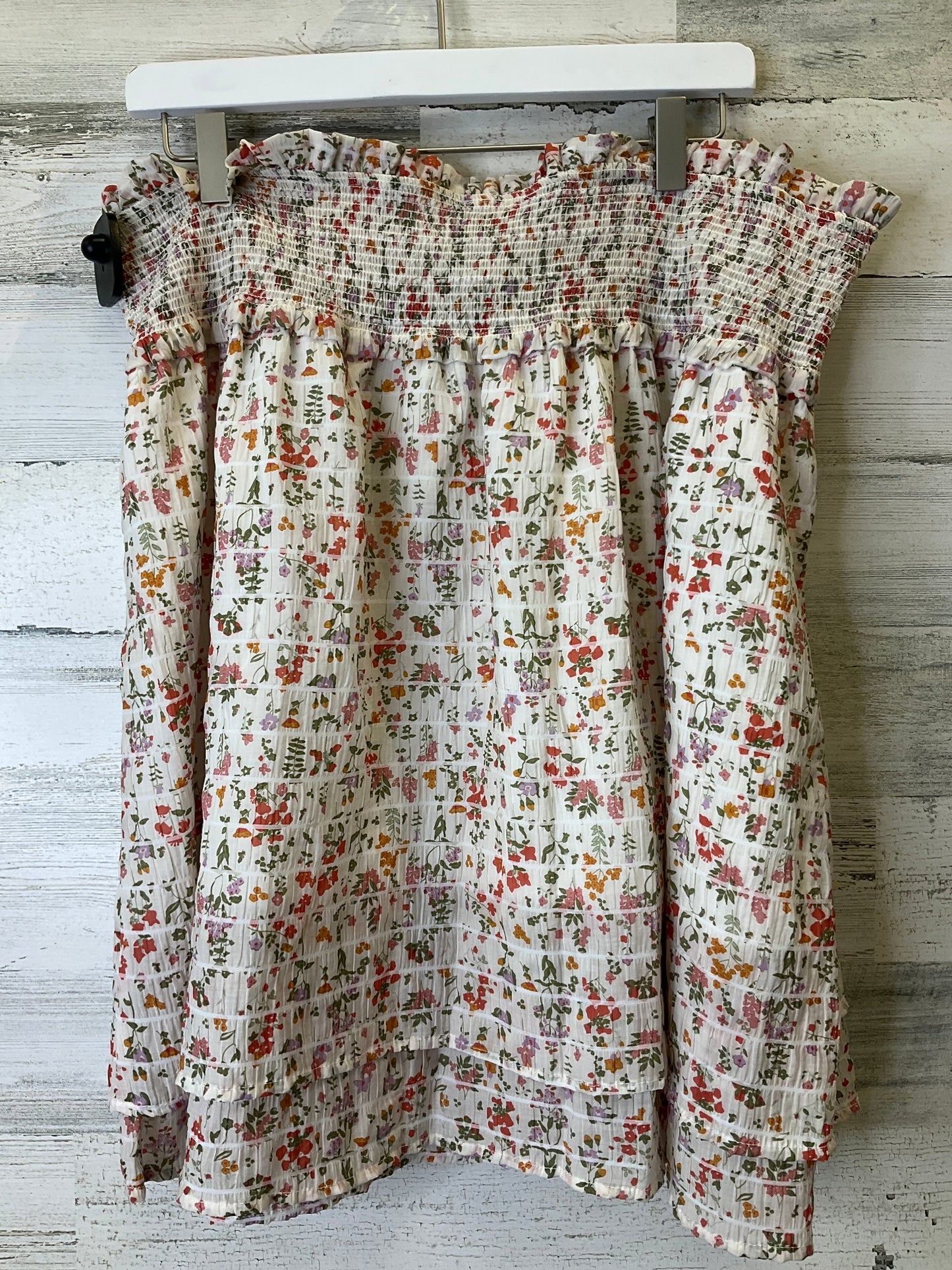 Floral Print Skirt Midi Clothes Mentor, Size 2x