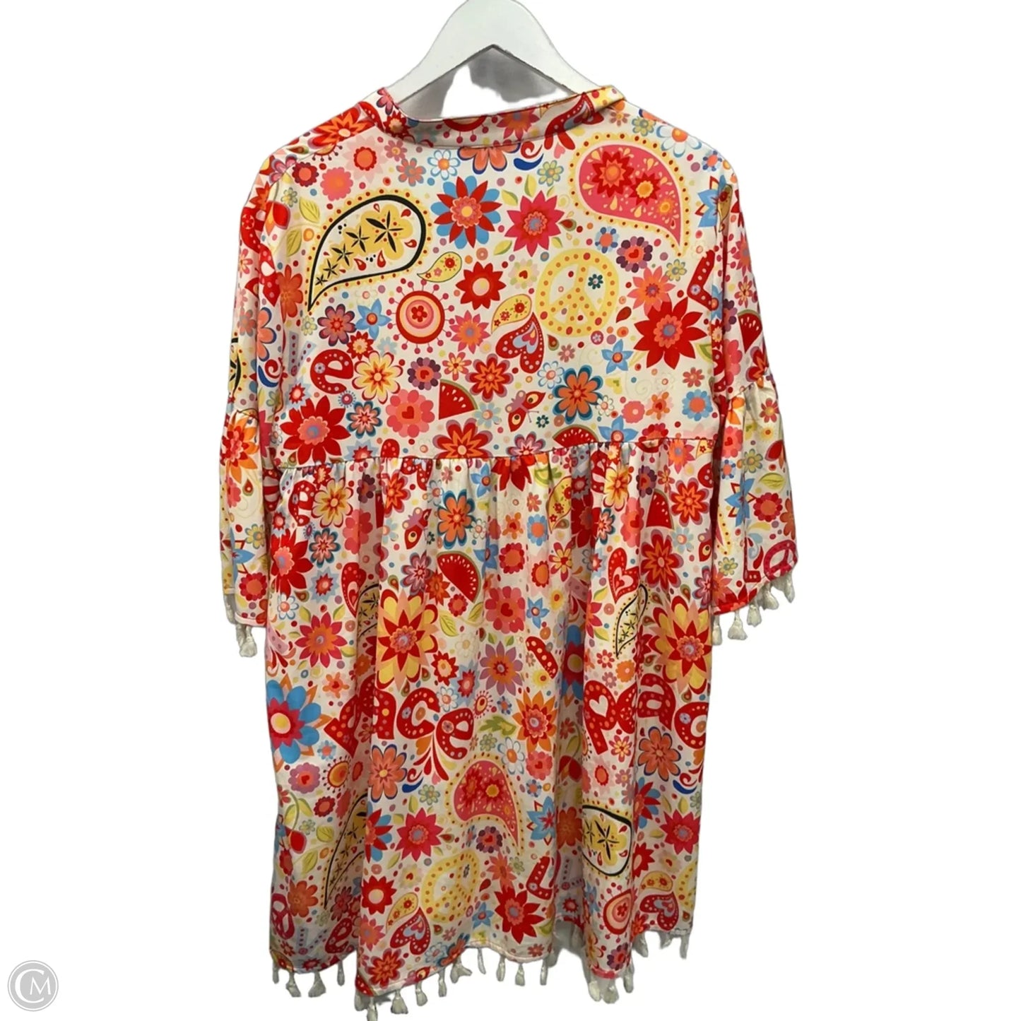 Dress Casual Short By Clothes Mentor In Floral Print, Size: L