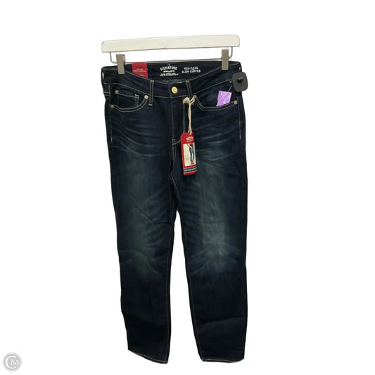Jeans Straight By Levis In Blue Denim, Size: 4