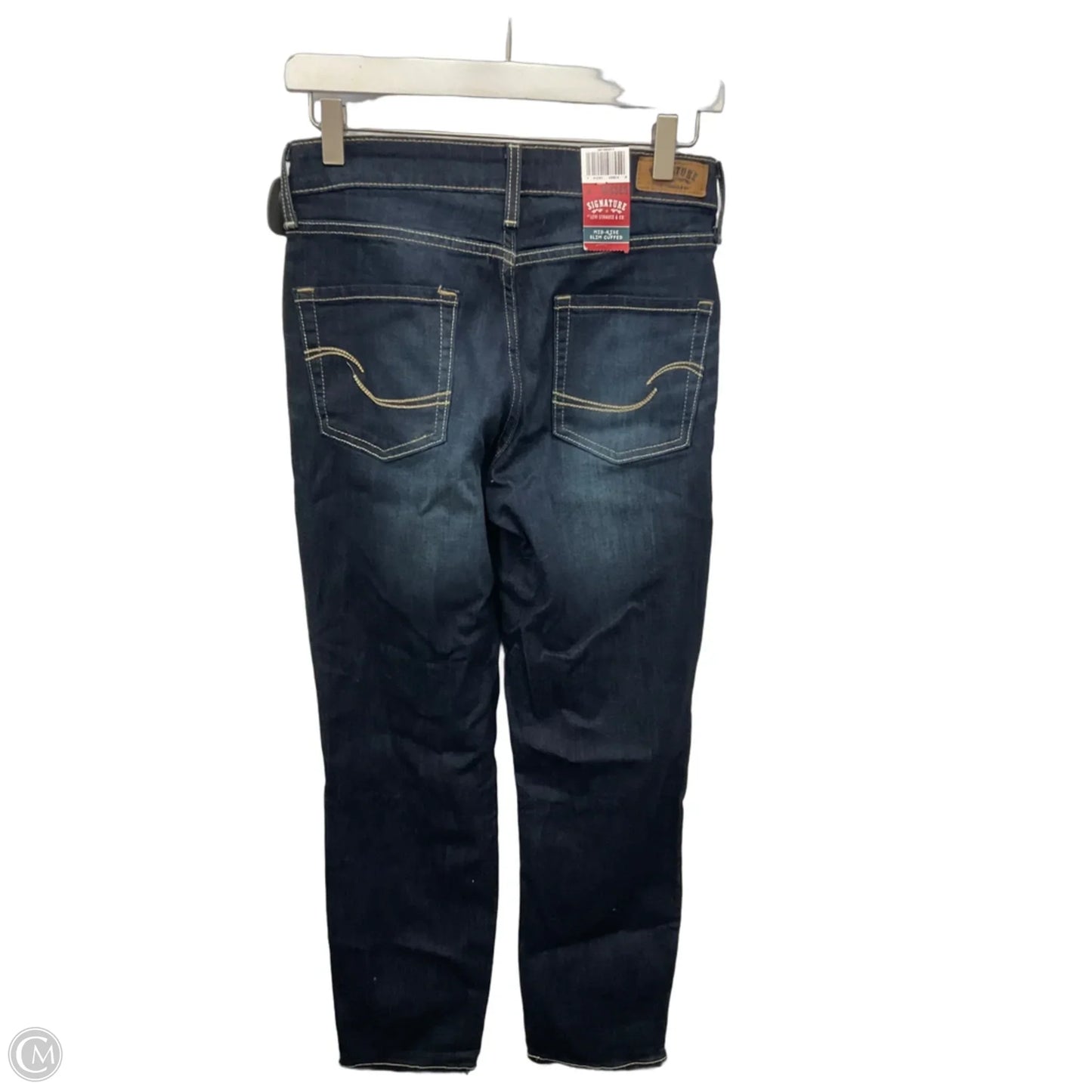 Jeans Straight By Levis In Blue Denim, Size: 4