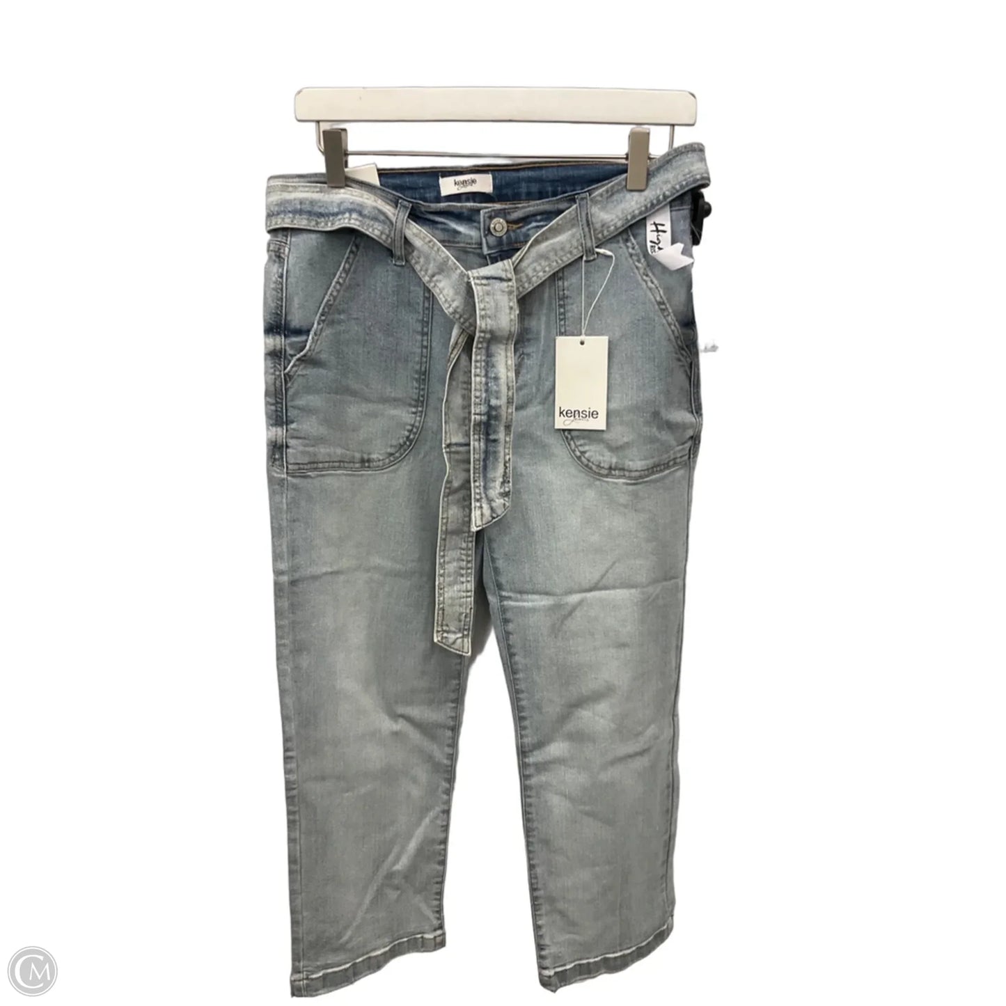 Jeans Cropped By Kensie In Blue Denim, Size: 8