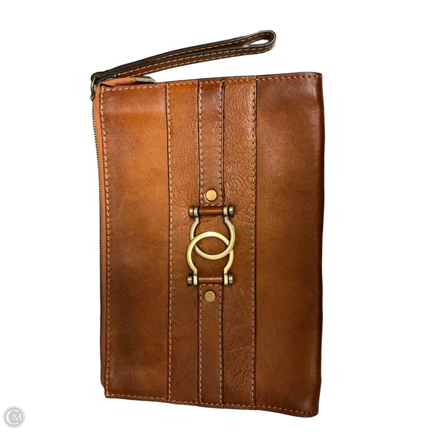 Handbag Leather By Clothes Mentor, Size: Medium