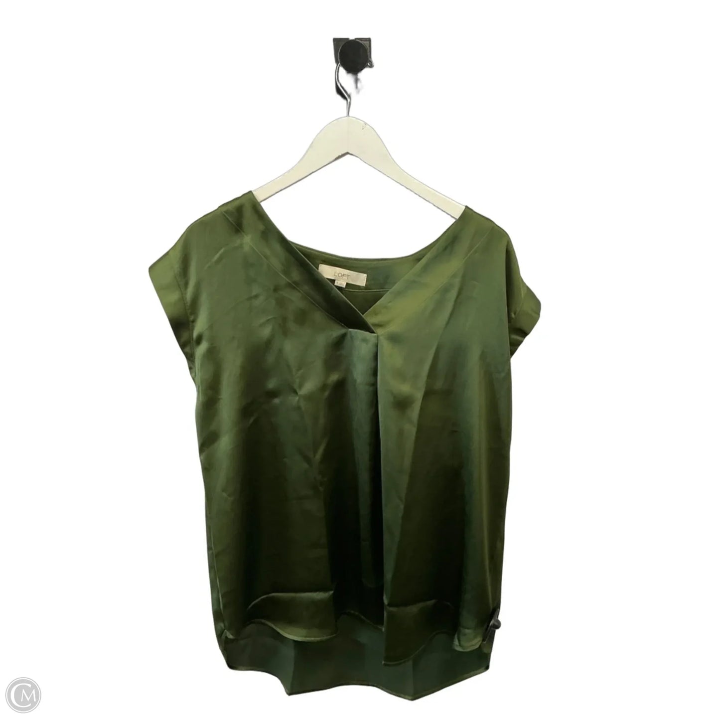 Top Sleeveless By Loft In Green, Size: M