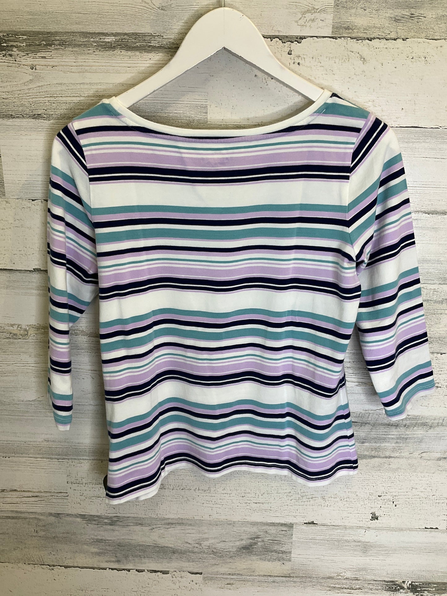 Striped Pattern Top 3/4 Sleeve Talbots, Size S