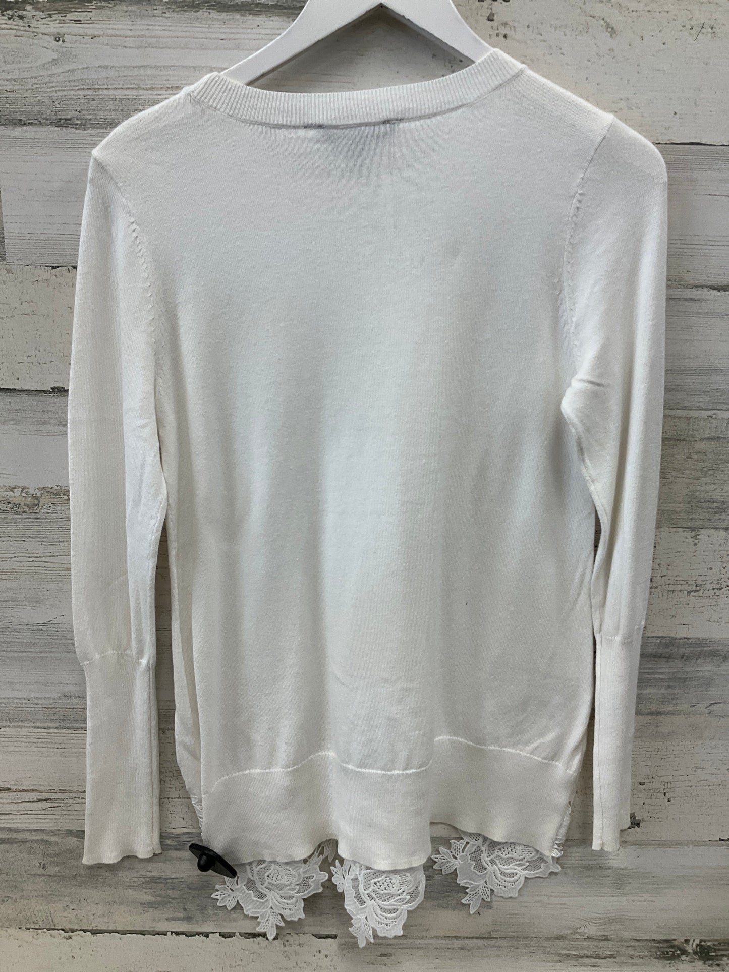 Sweater By Simply Vera In White, Size: Xs