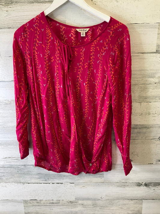 TOP LS LUCKY BRAND in PINK, Size: M