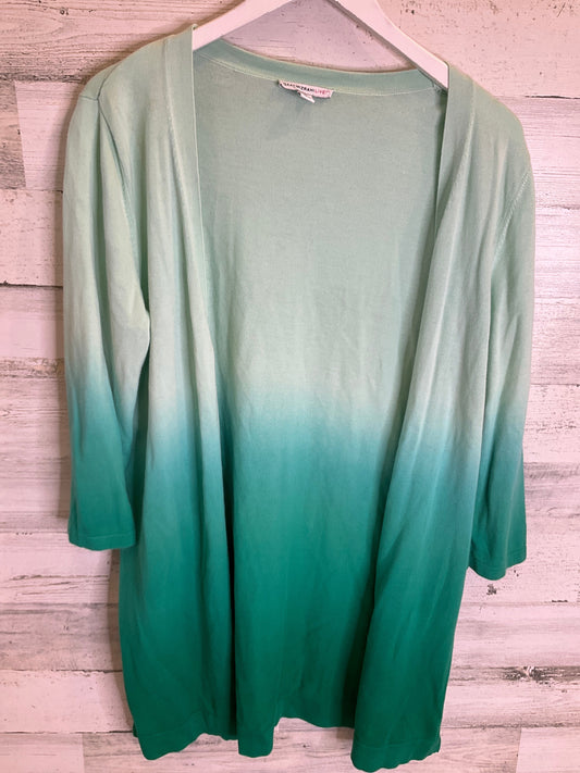 Green Sweater Cardigan Isaac Mizrahi Live Qvc, Size M