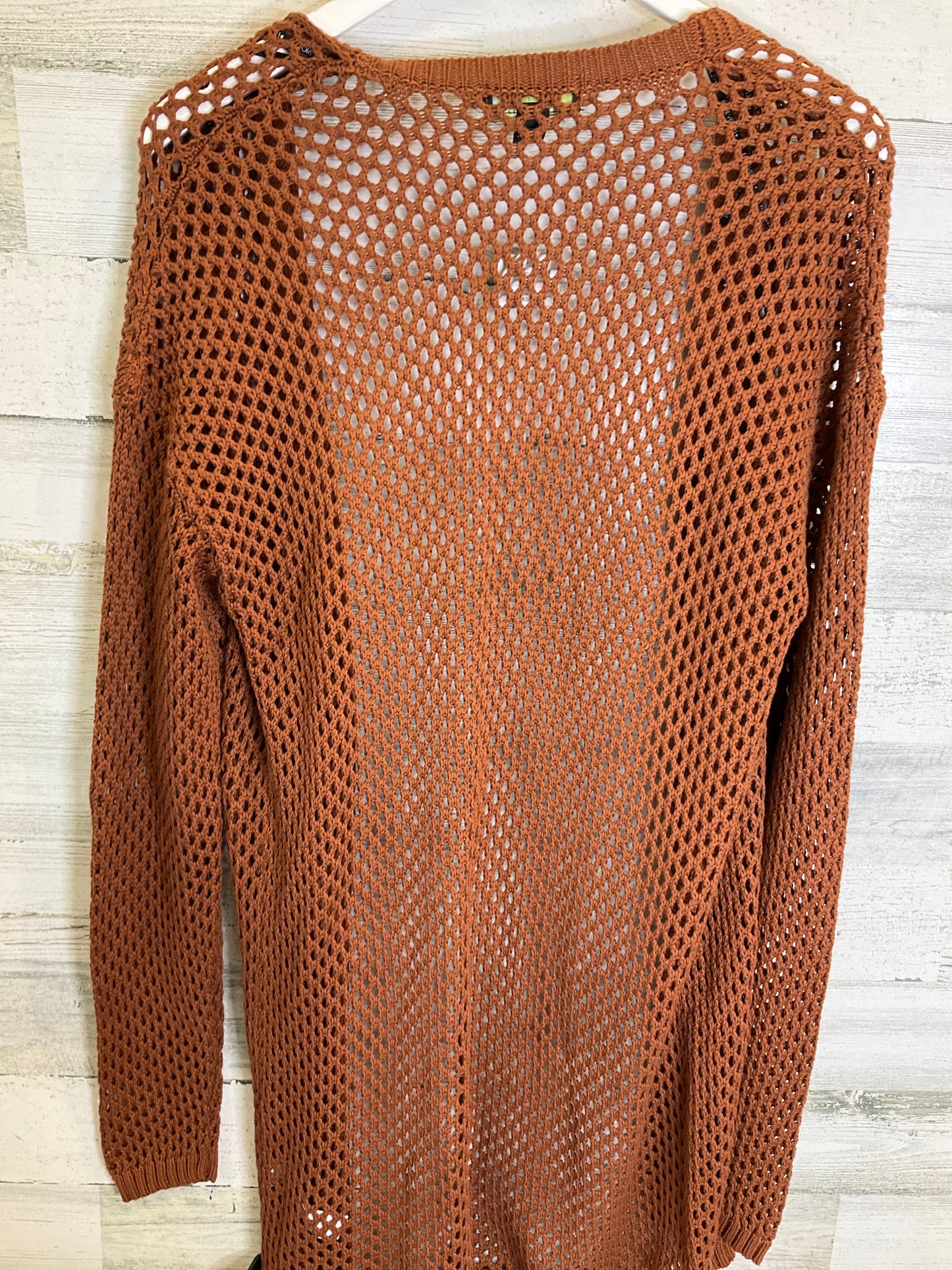 Sweater Cardigan By Forever 21 In Brown, Size: 1x