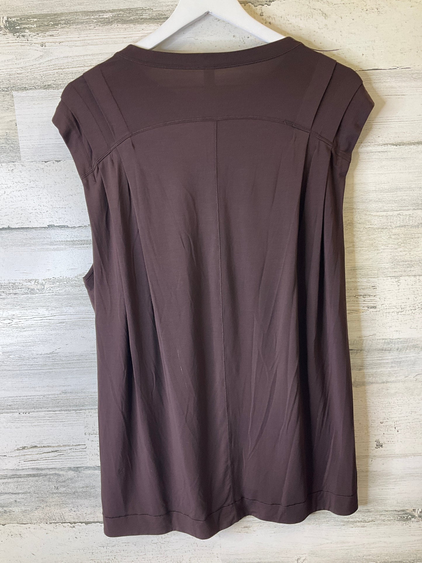 Brown Top Short Sleeve Lululemon, Size M