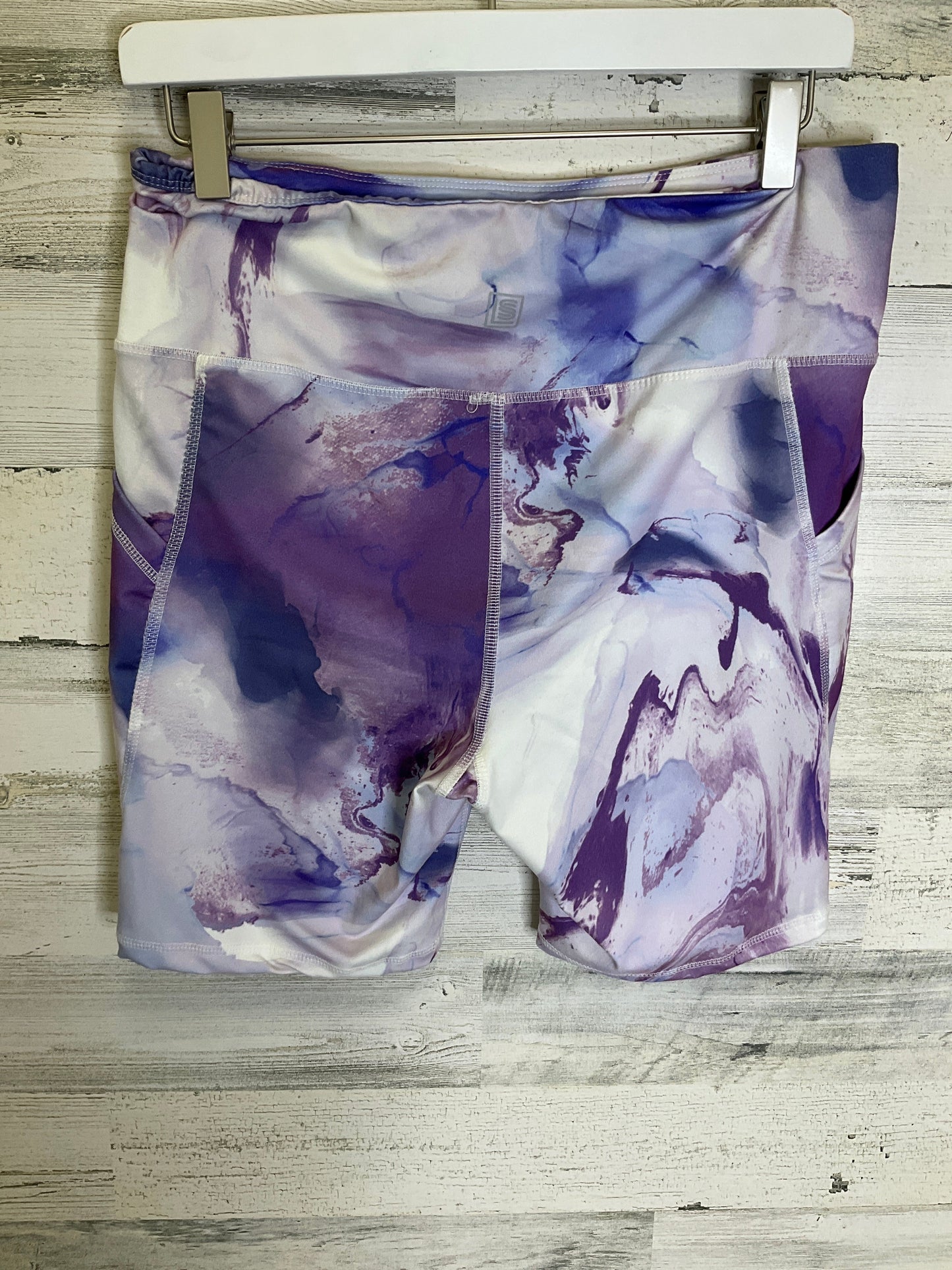 Purple & White Athletic Shorts Laundry, Size Xl