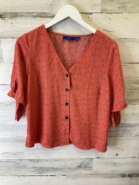 Orange Top Short Sleeve Apt 9, Size S