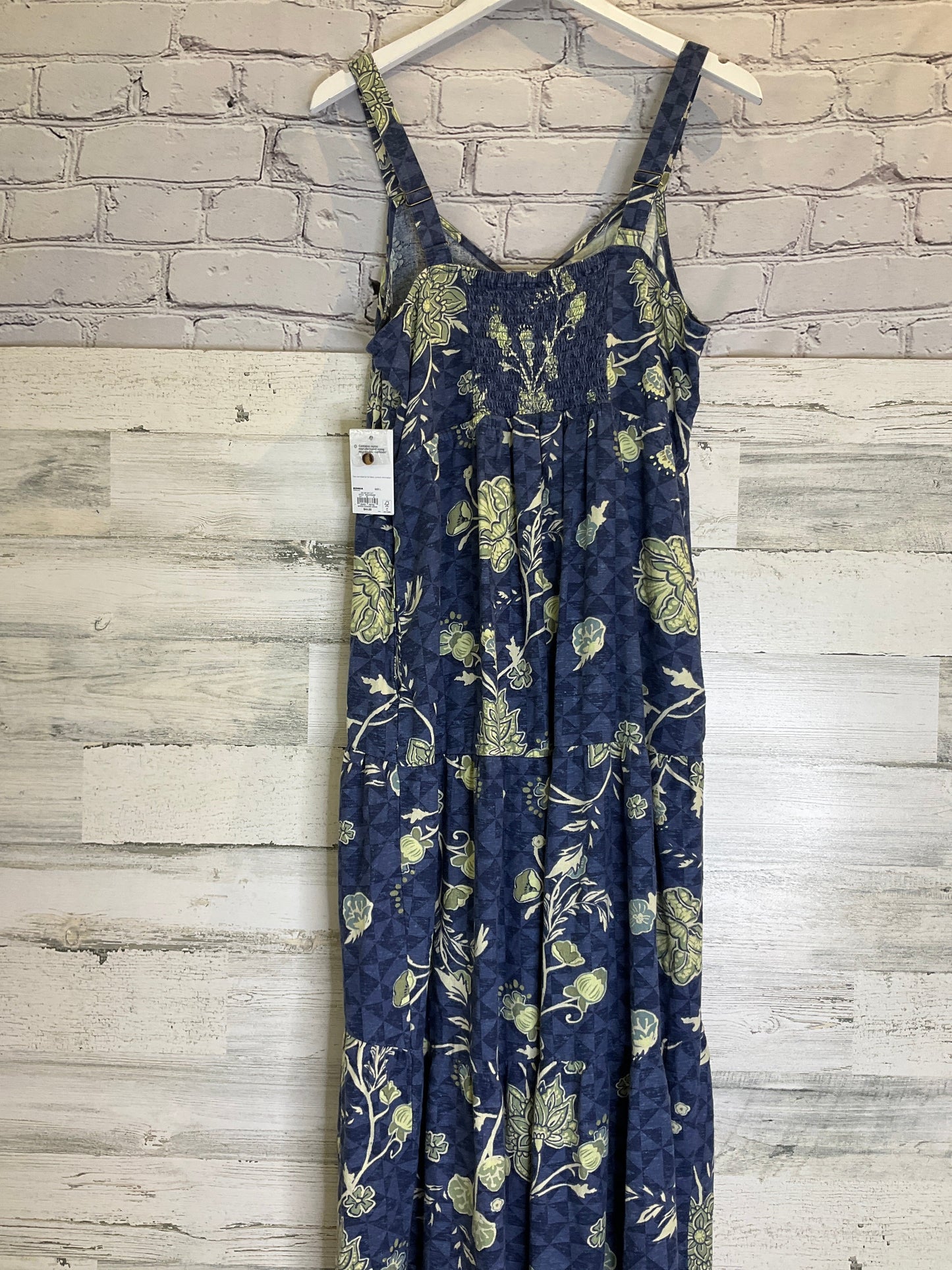 Blue & Green Dress Casual Maxi Sonoma, Size L