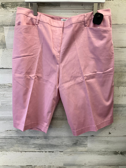 Pink Shorts Pendleton, Size 16