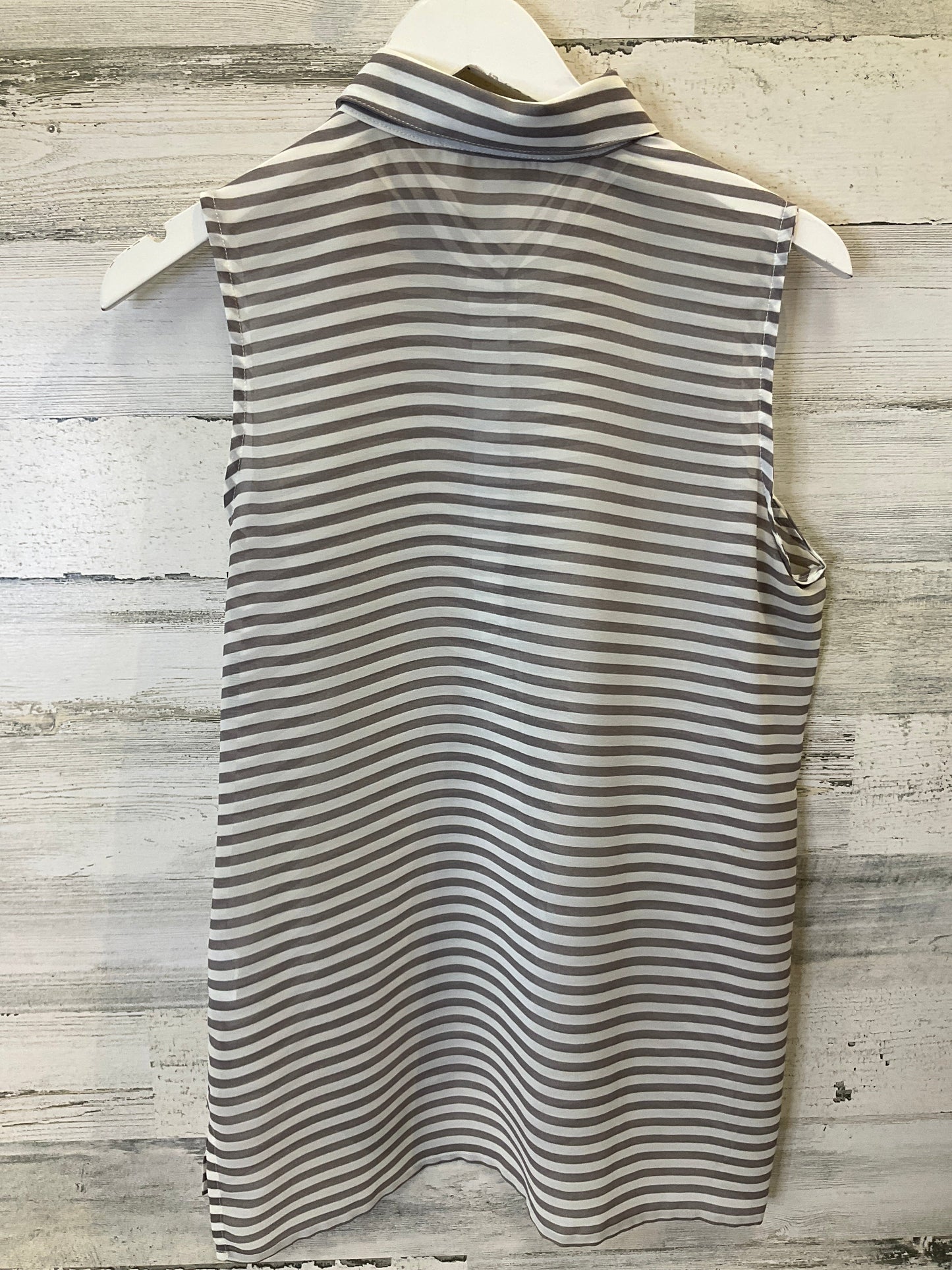 Cream & Grey Top Sleeveless Olive And Oak, Size S