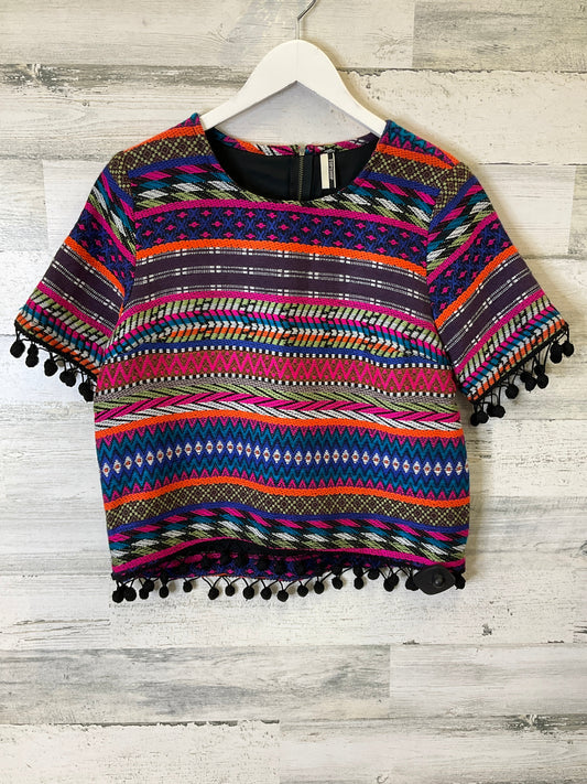 Multi-colored Top Short Sleeve Top Shop, Size S